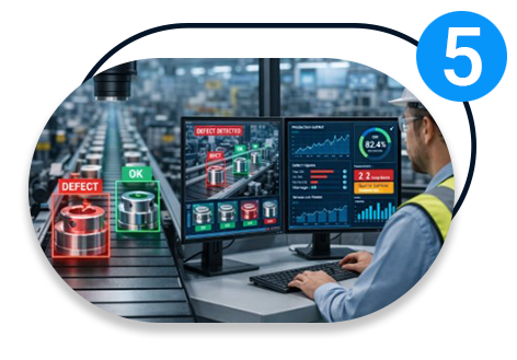 מנהל מנתח נתונים של פס ייצור